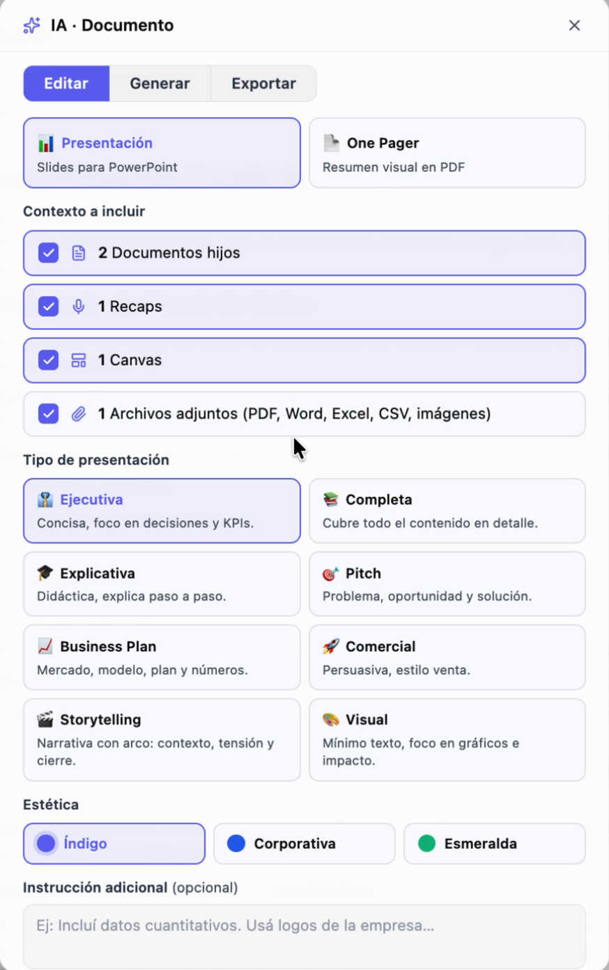 secondbrain AI document generator