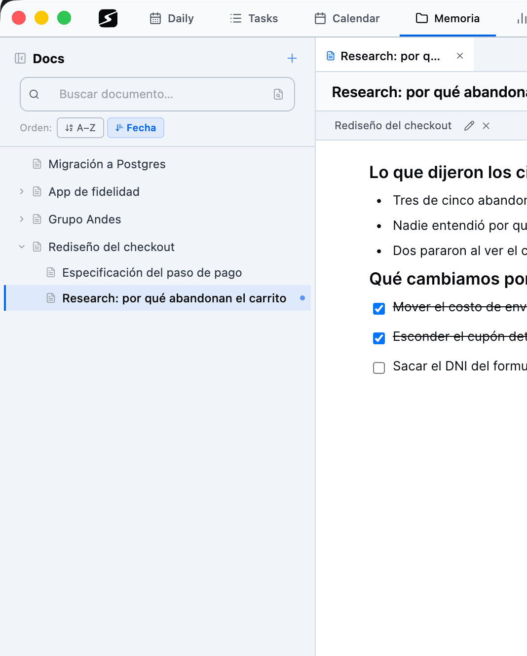 secondbrain memory and documents